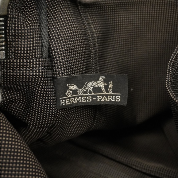 HERMES GREY Canvas Unisex TOTE - Picture 9 of 13